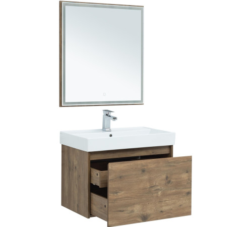 Зеркало Aquanet Nova Lite 75 дуб рустикальный LED