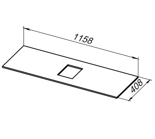 Столешница Allen Brau Priority 120 1.31012.G графит