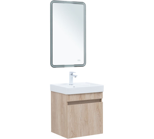 Тумба под раковину Aquanet Оптима 50 дуб светлый