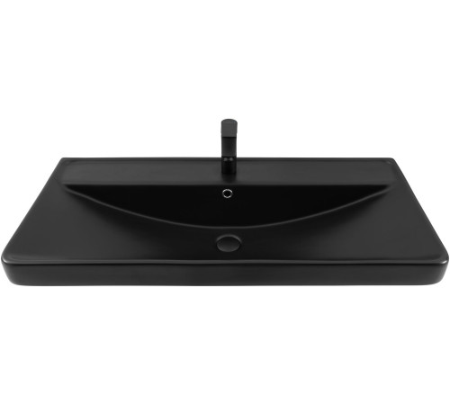 Раковина Aquanet Ирис 100 черная матовая