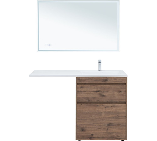 Тумба под раковину Aquanet Токио 68 дуб веллингтон (напольная 2 ящика)