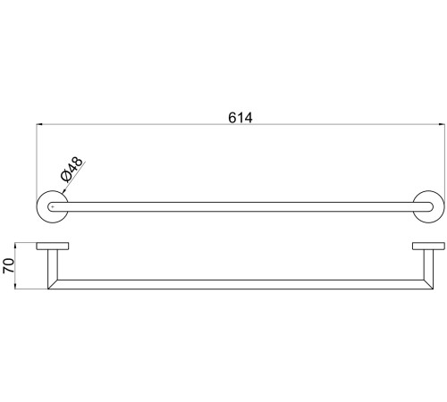 Держатель для полотенец Allen Brau Priority 6.31011-BN никель браш