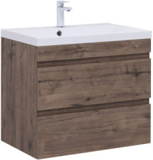Тумба под раковину Aquanet Нота New 75 дуб веллингтон табак