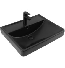 Раковина Aquanet Ирис 60 черная матовая