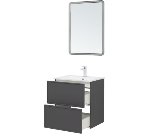 Тумба под раковину Aquanet Арт 60 ясень графит