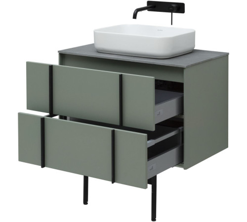 Тумба под раковину Allen Brau Reality 80 1.32005.CGM олива матовый