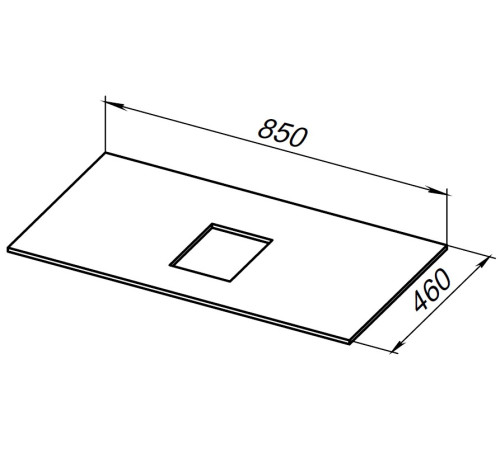 Столешница Allen Brau Infinity 85 1.21011.GR-S графит структ