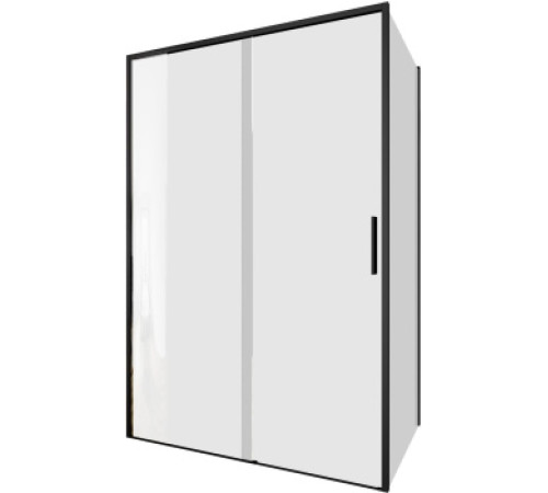 Душевой уголок Aquanet Pleasure Evo 130x100 AE65-130x100-BT профиль черный, прозрачное стекло