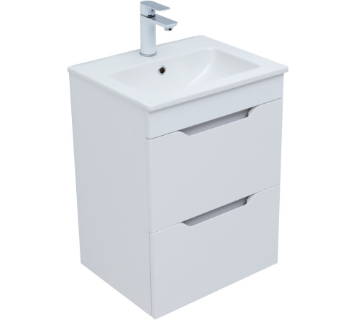 Тумба под раковину Aquanet Практика 50 белый глянец