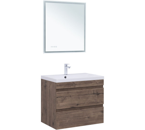 Тумба под раковину Aquanet Нота New 75 дуб веллингтон табак