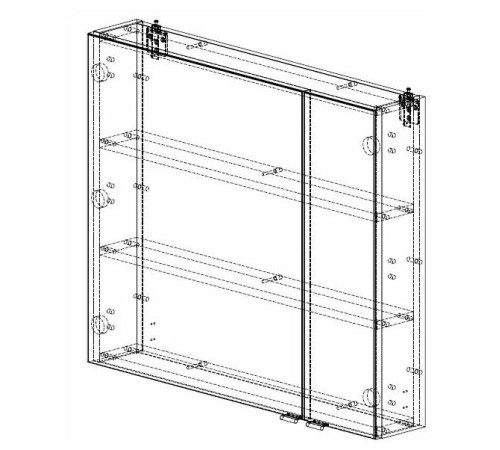 Зеркальный шкаф Aquanet Порто 80 белый