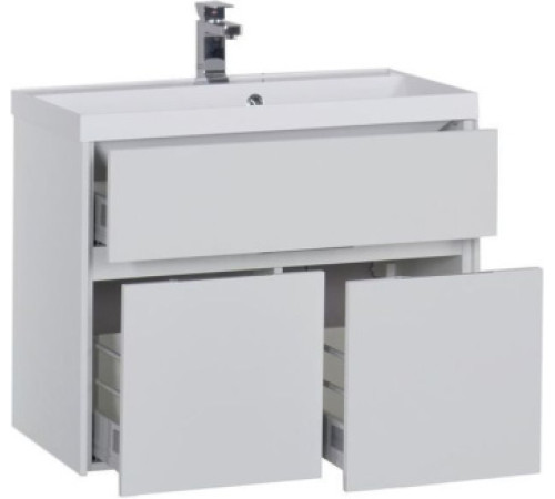 Тумба с раковиной Aquanet Латина 80 белый