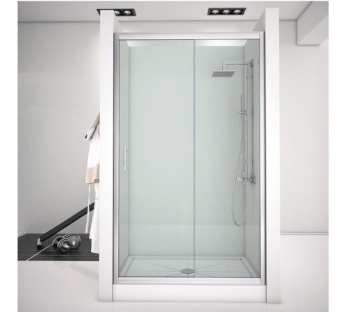 Душевая дверь Aquanet Alfa NAA6121 140, прозрачное стекло