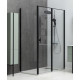 Душевой уголок Allen Brau Priority 90x80 3.31003.BBA + 3.31015.BBA черный браш