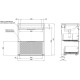 Тумба под раковину Aquanet Ирис New 70 белый глянец (2 ящика, ножки)