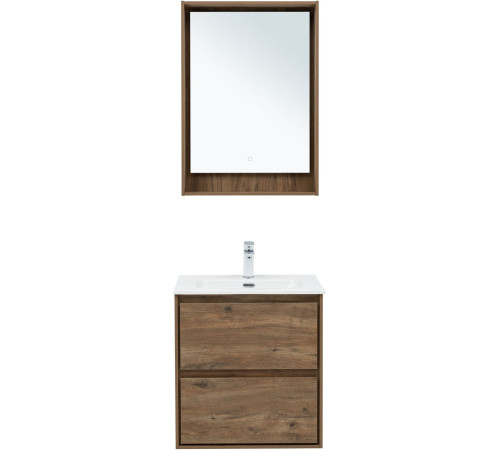 Тумба под раковину Aquanet Милан 60 дуб рустикальный