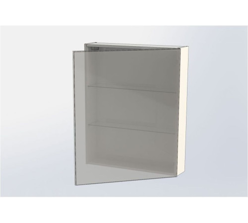 Зеркальный шкаф Aquanet Алвита 70 серый антрацит