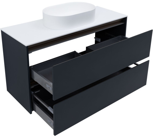Тумба под раковину Allen Brau Activity 120 1.34015.AM антрацит матовый/олива браш