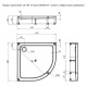 Душевой поддон Aquanet GL180 90x90 1/4