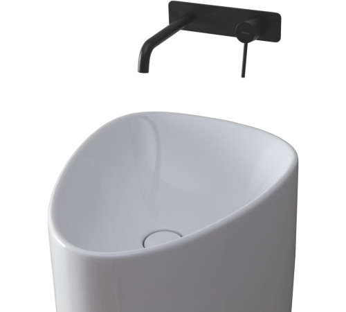 Раковина напольная Allen Brau Infinity 4.21016.20 белый глянец