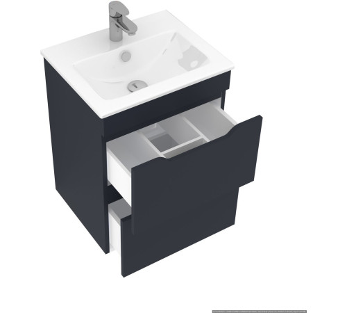 Тумба под раковину Aquanet Практика 50 маренго (2 ящика)