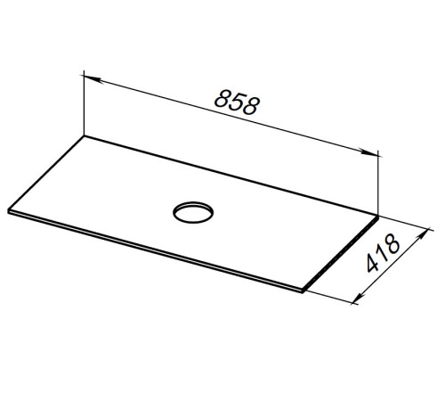 Столешница Allen Brau Liberty 90 1.33008.G графит