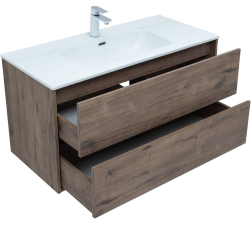 Тумба под раковину Aquanet Lino 100 (Flat) дуб веллингтон