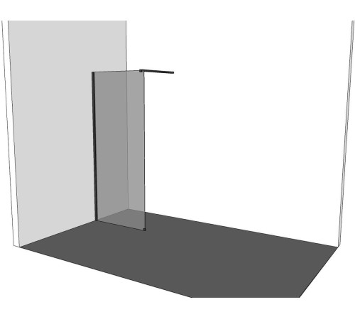 Душевая перегородка Allen Brau Infinity 1 80 3.21003.BBA черный браш