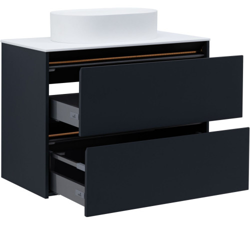Тумба под раковину Allen Brau Activity 90 1.34005.AM антрацит матовый/черный браш