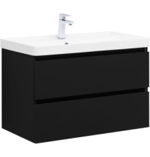 Тумба под раковину Aquanet Вега 2.0 80 черный