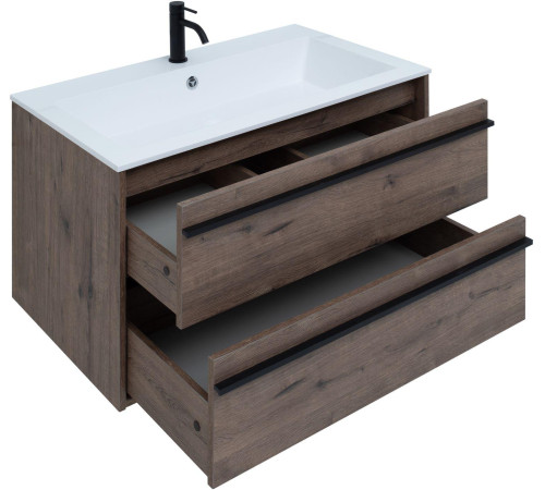 Тумба под раковину Aquanet Lino 90 Дуб Веллингтон