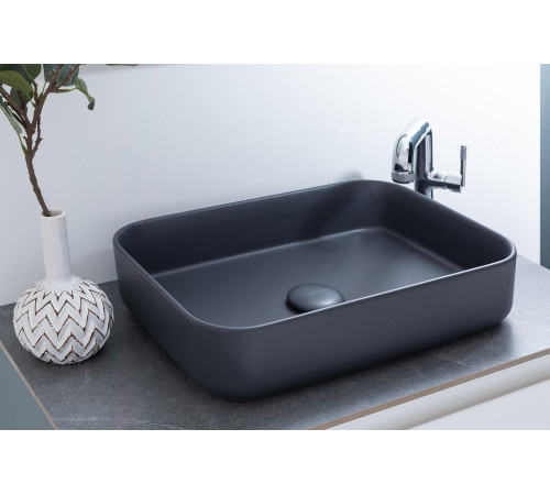 Раковина накладная Allen Brau Fantasy 50 4.11021.AN антрацит