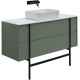 Тумба под раковину Allen Brau Reality 120 1.32008.CGM олива матовый
