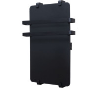 Полотенцесушитель электрический Allen Brau Infinity 100x44 с рейлингом 2.0 и креплением, черный матовый