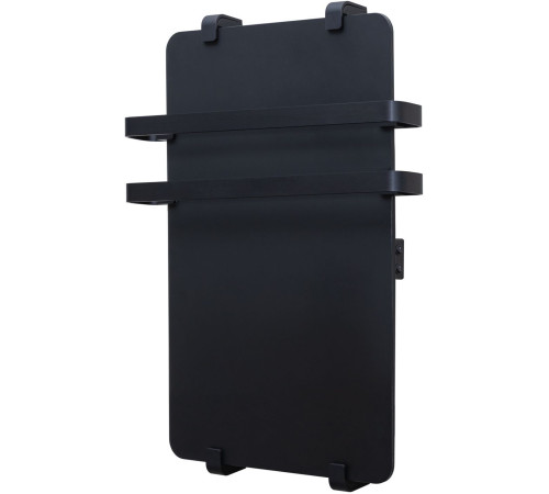 Полотенцесушитель электрический Allen Brau Infinity 100x44 с рейлингом 2.0 и креплением, черный матовый