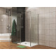 Душевой уголок Allen Brau Priority 100x80 3.31004.00 + 3.31013.00 хром