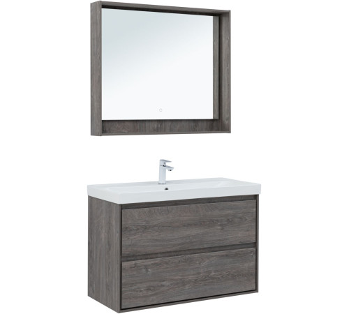 Тумба под раковину Aquanet Милан 100 дуб рошелье