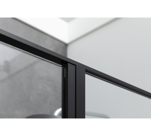 Душевой уголок Allen Brau Priority 140x90 3.31012.BBA + 3.31018.BBA черный браш