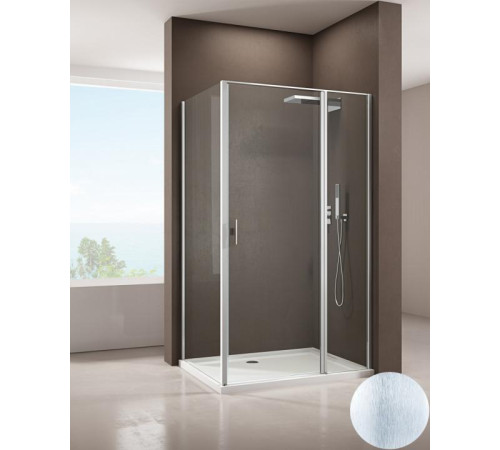 Душевой уголок Allen Brau Priority 100x80 3.31029.BA + 3.31041.BA серебро браш