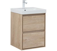 Тумба под раковину Aquanet Милан 50 дуб светлый