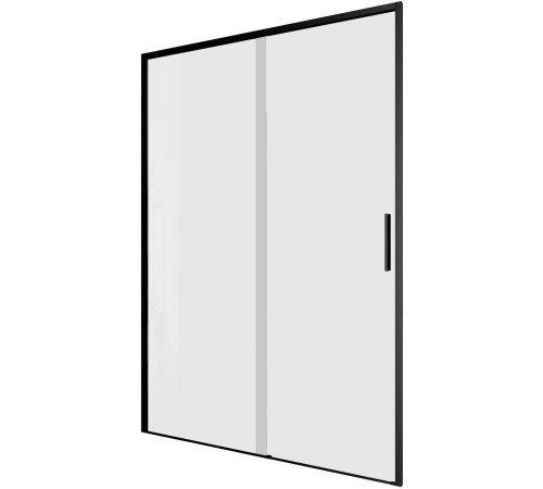 Душевая дверь Aquanet Pleasure Evo 130 AE65-N130-BT профиль черный, прозрачное стекло