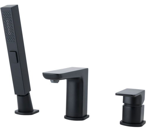 Смеситель на борт ванны Allen Brau Infinity 5.21008-31 (с внутренней частью) черный матовый