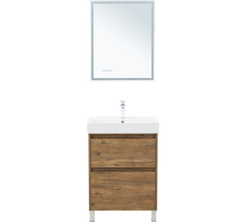 Тумба под раковину Aquanet Nova Lite 2.0 60 напольная, дуб рустикальный