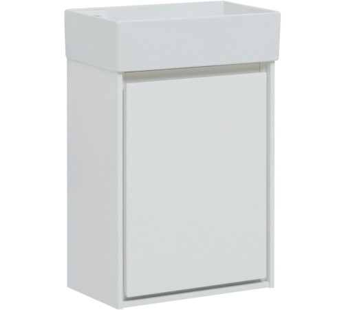 Тумба под раковину Aquanet Милан 45 белый глянец