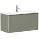 Тумба под раковину Allen Brau Gravity 100 1.370014.CGM олива матовый