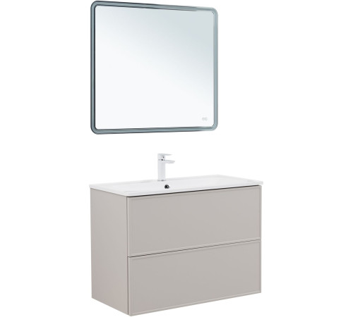 Тумба под раковину Aquanet Арт 90 бежевый