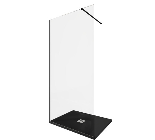Душевая перегородка Allen Brau Infinity 1 100 3.21015.BBA черный браш