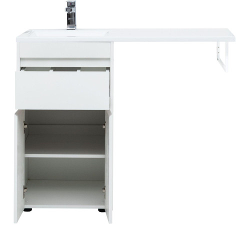 Тумба под раковину Aquanet Токио 48 белый (напольная, 1 ящик, 2 дверцы)