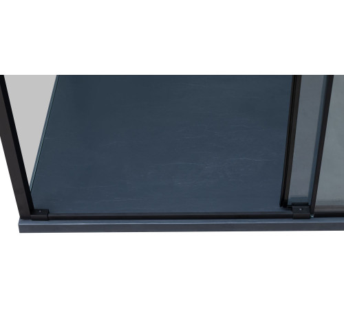 Душевая дверь Aquanet Pleasure Evo 140 AE65-N140-BT профиль черный, прозрачное стекло