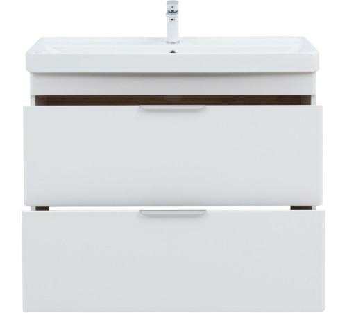 Тумба под раковину Aquanet Ирис New 100 напольная, белый глянец